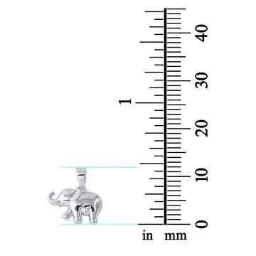 Elephant Charm Pendant Fashion Jewelry 925 Sterling Silver